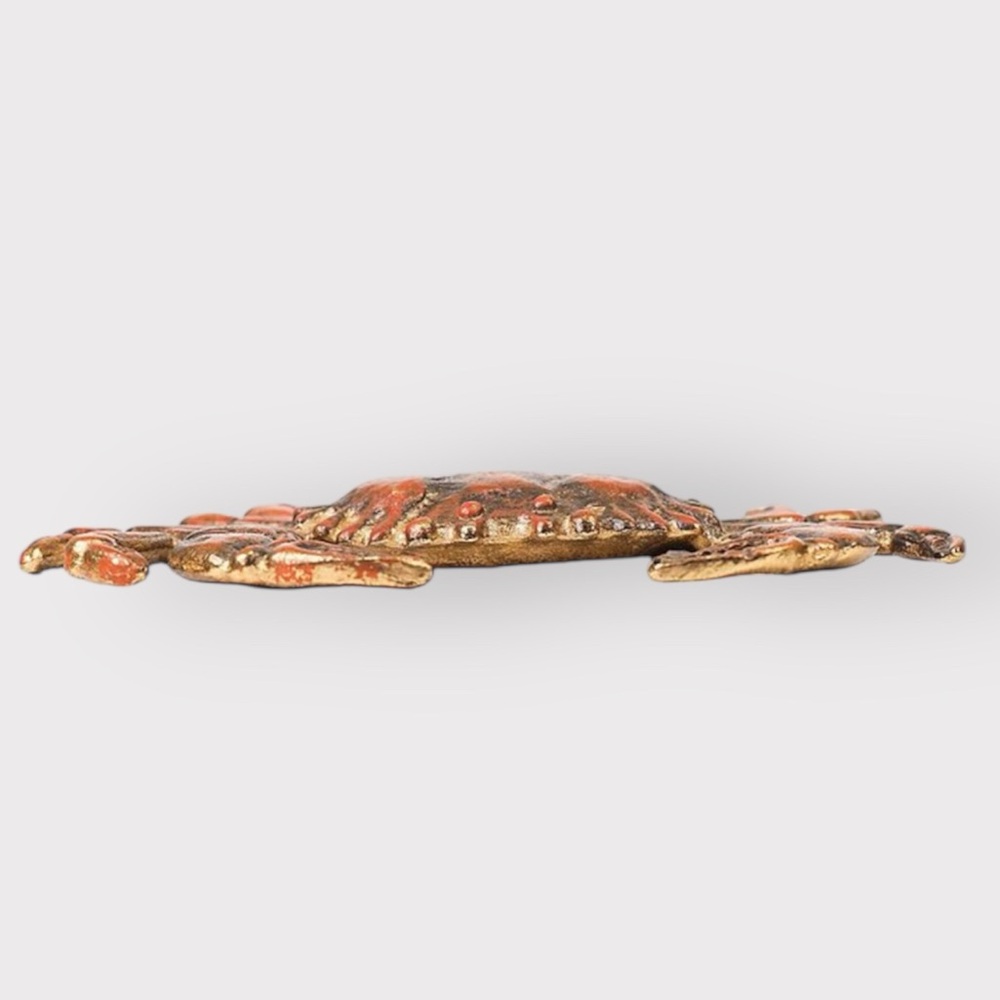 NWT Everyday Rustic Decor Decorative Brass Crab - Picture 3 of 3